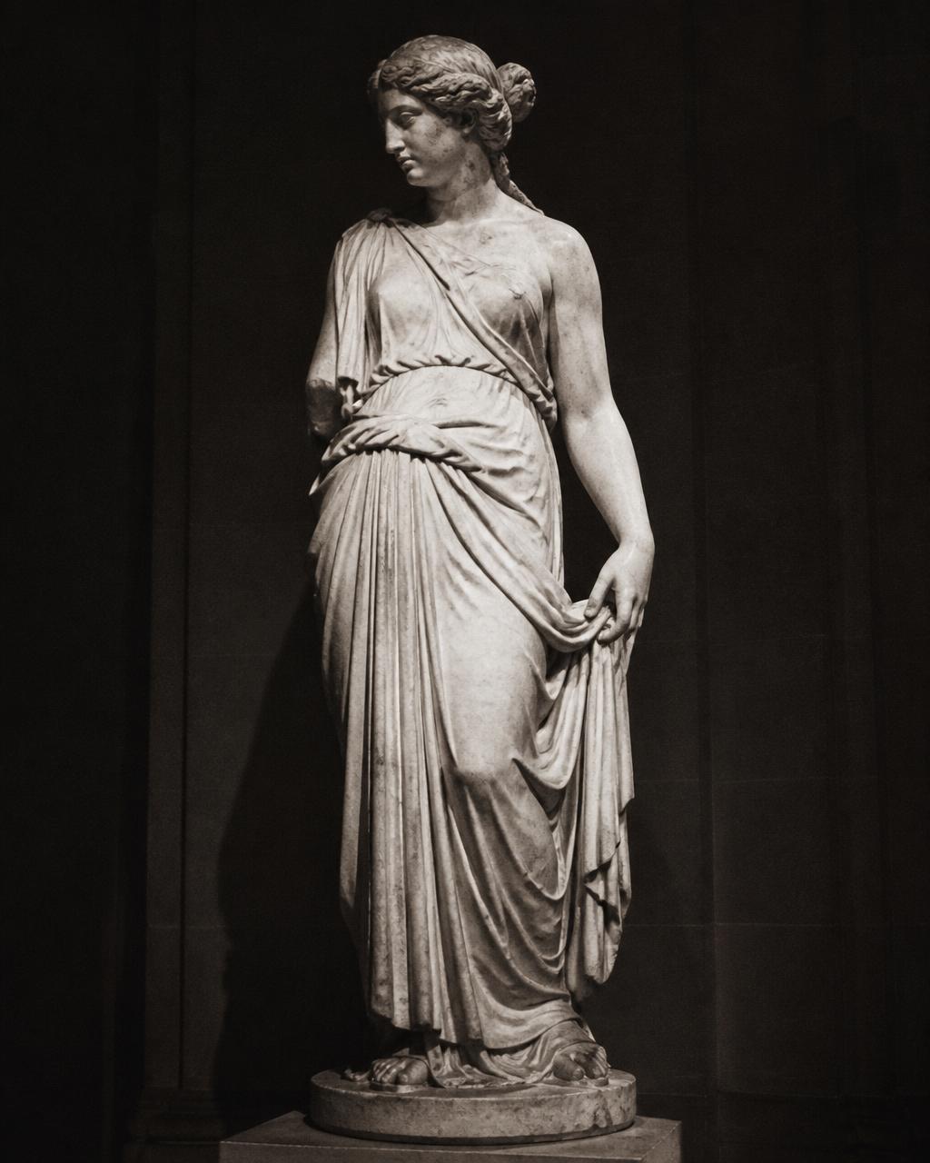 Classical seated figure