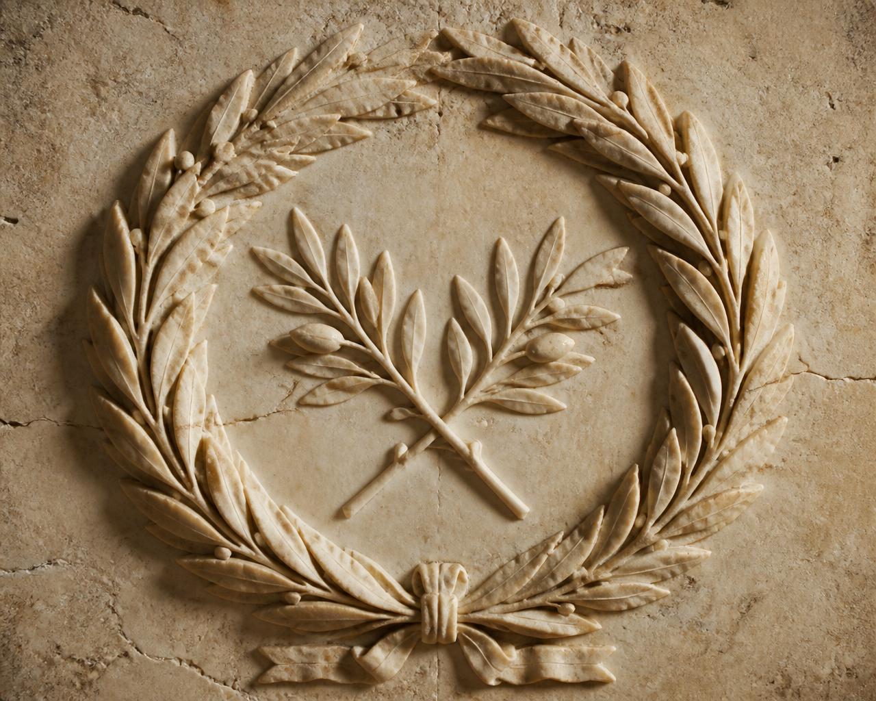 Classical laurel wreath